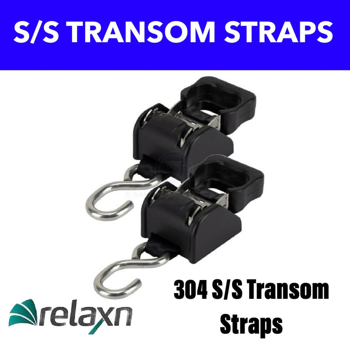 S/S Retractable Ratchet Tiedown Pair