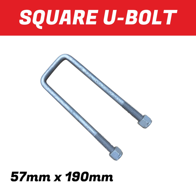 57mm x 190 Square U-Bolt