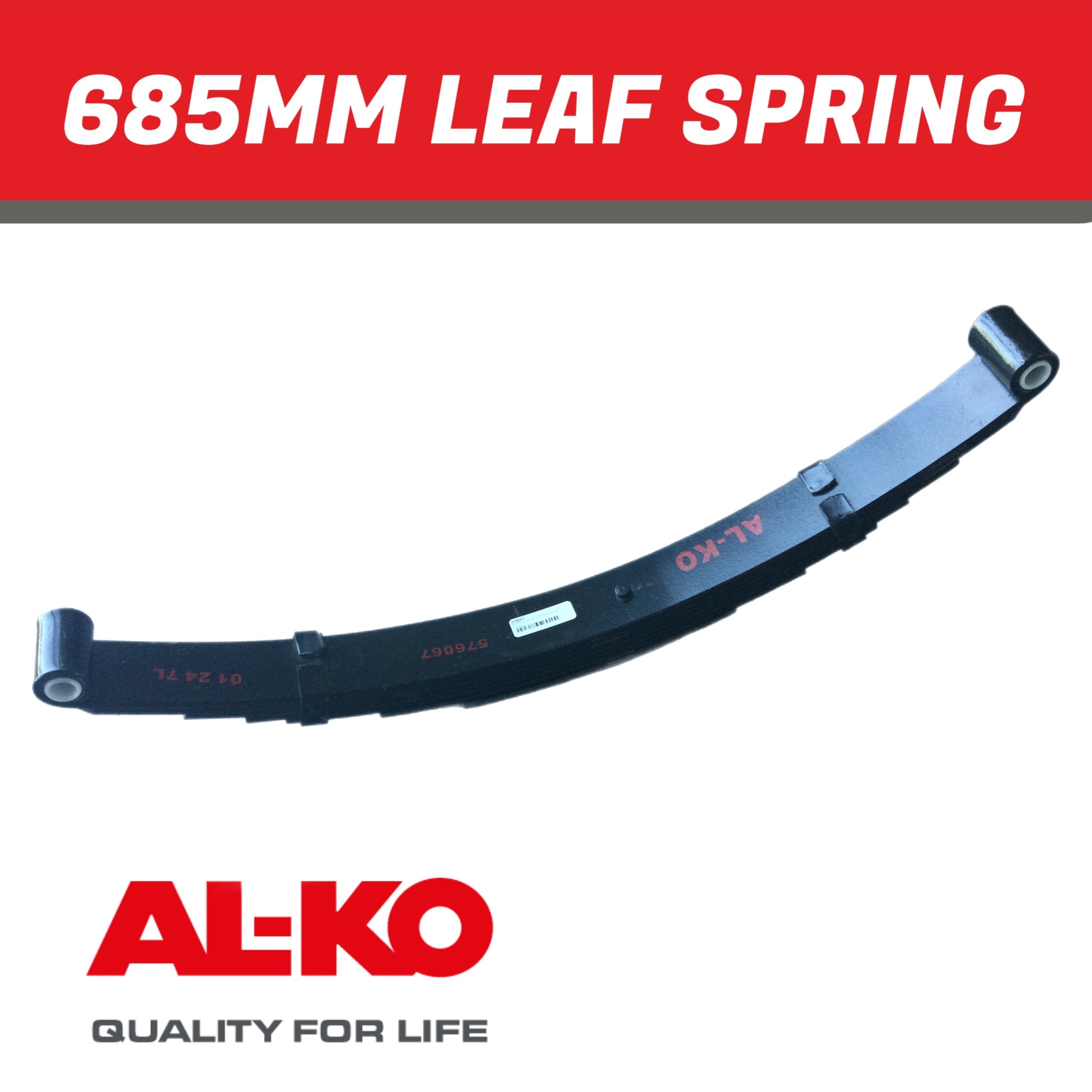 AL-KO Shackle Spring 60x6.5x7LF 685mm x 300mm 1100KG Capacity