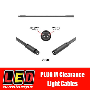 LED AUTOLAMPS PLUG IN CLEARANCE LIGHT WIRING 2.5 METRE