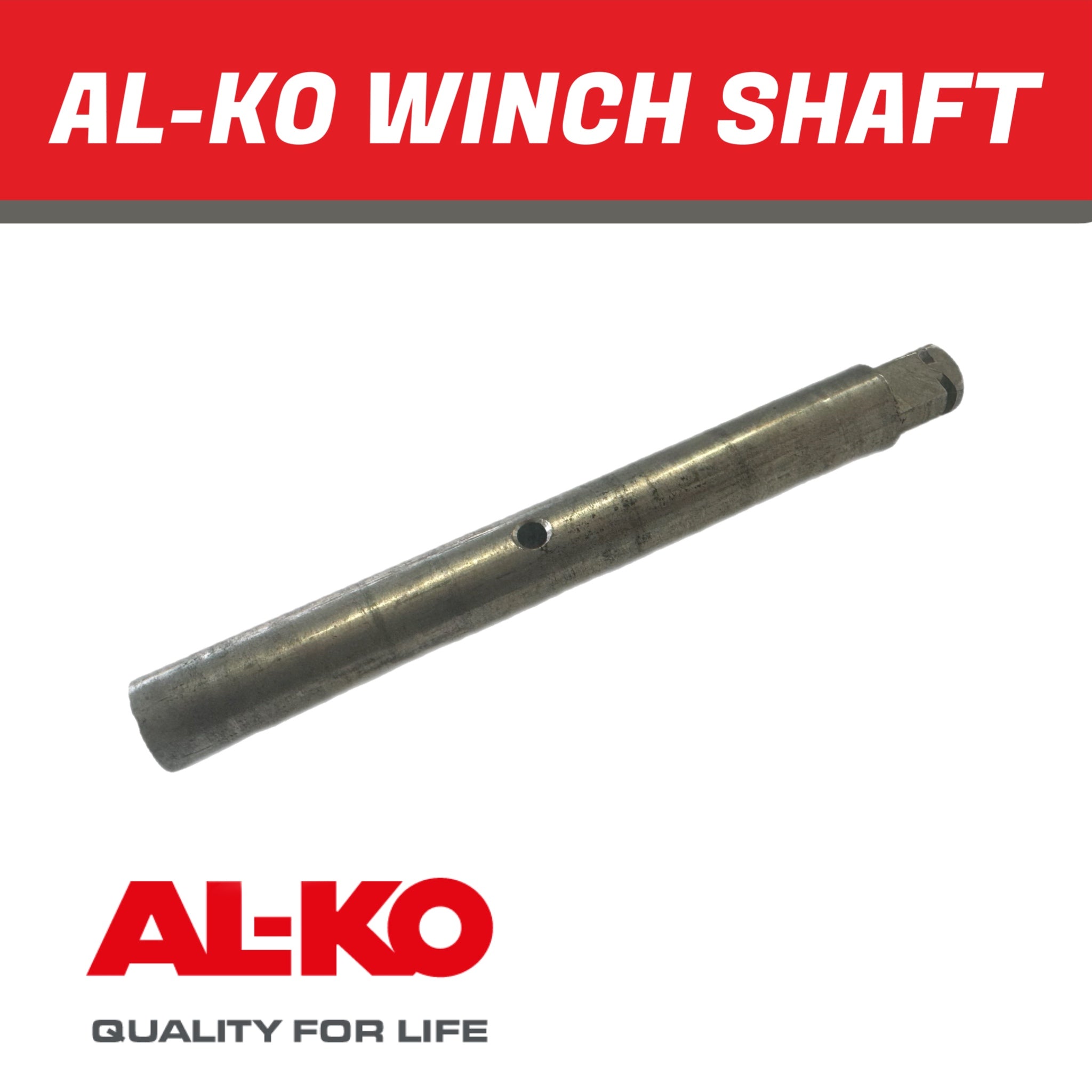 Winch Shaft S/S 20mm x 187mm Premium 15:1