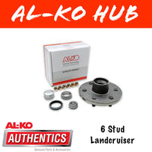 Load image into Gallery viewer, AL-KO 6 Stud Unbraked Hub with Ford Bearings