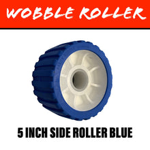 Load image into Gallery viewer, 5 INCH BLUE Wobble Roller 26MM Bore